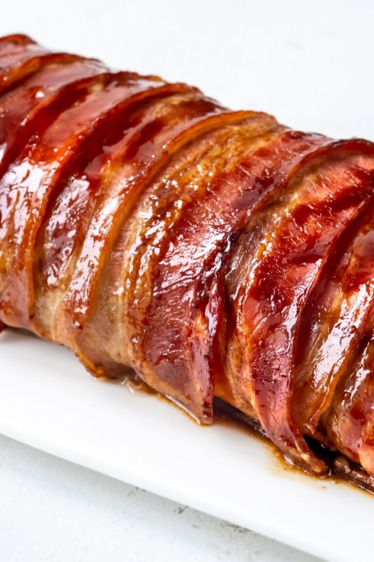 Bacon Wrapped Smoked Meatloaf Recipe
