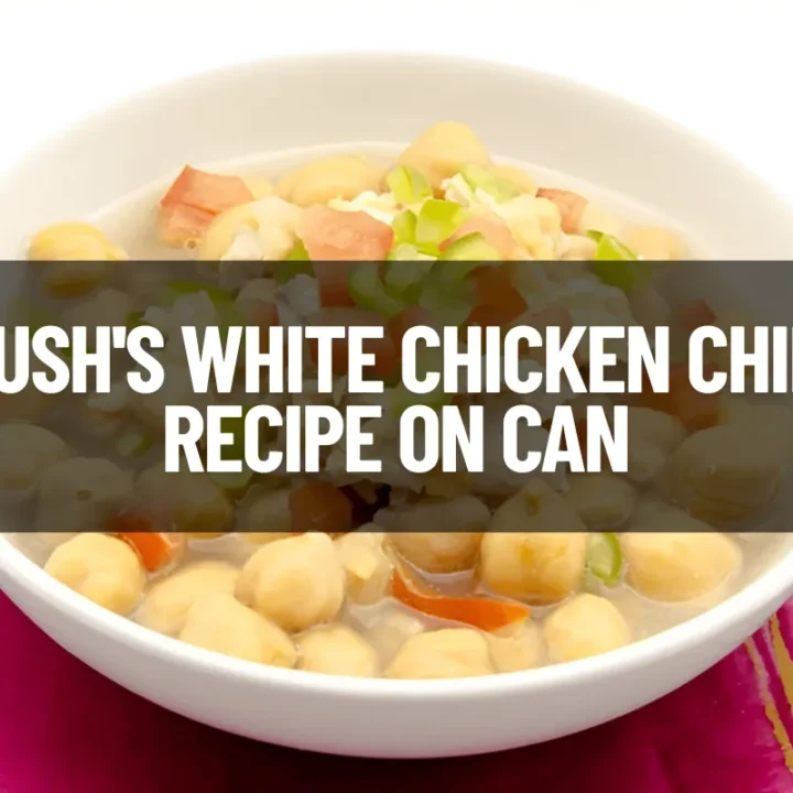 White Chicken Chili Recipe on Can