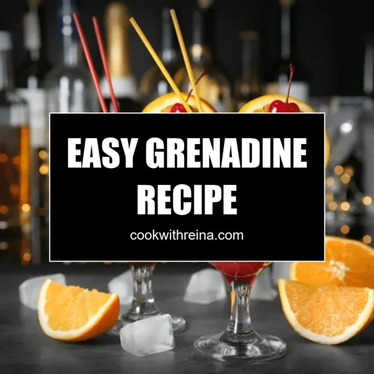 Easy Grenadine Recipe