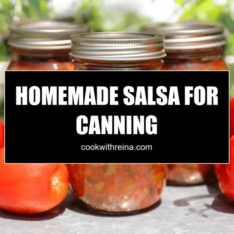 Homemade Salsa For Canning