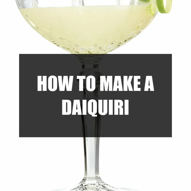 How To Make A Daiquiri