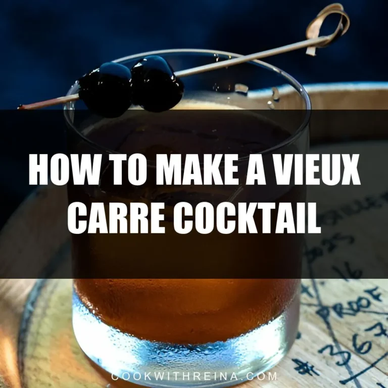 How To Make A Vieux Carré Cocktail