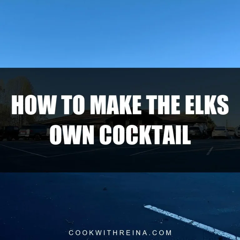How To Make The Elk’S Own Cocktail