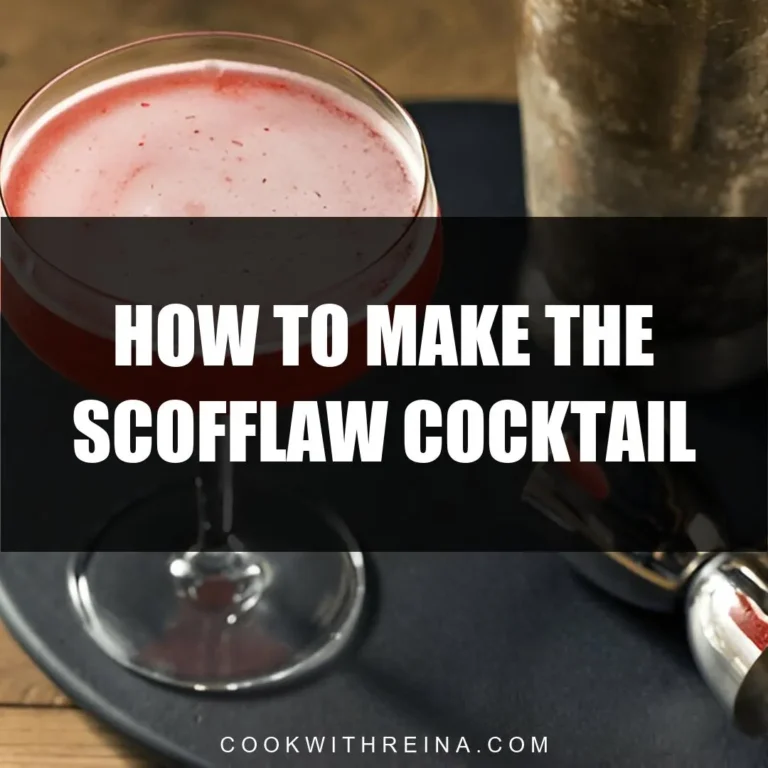 How To Make The Scofflaw Cocktail