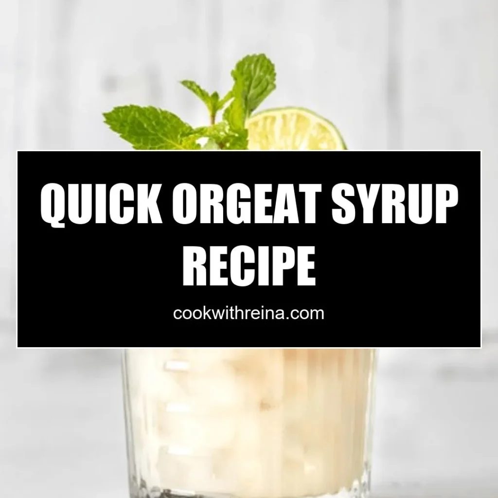 quick orgeat syrup recipe