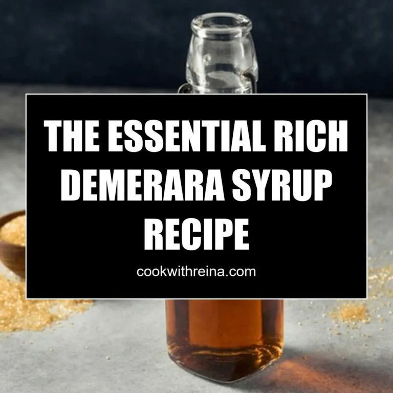 The Essential Rich Demerara Syrup Recipe