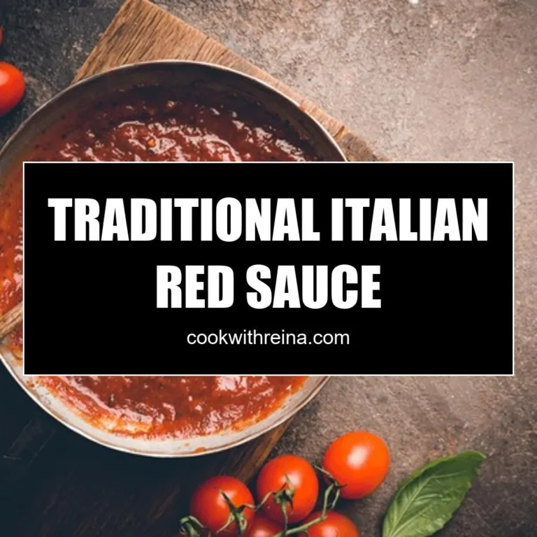 Traditional Italian Red Sauce