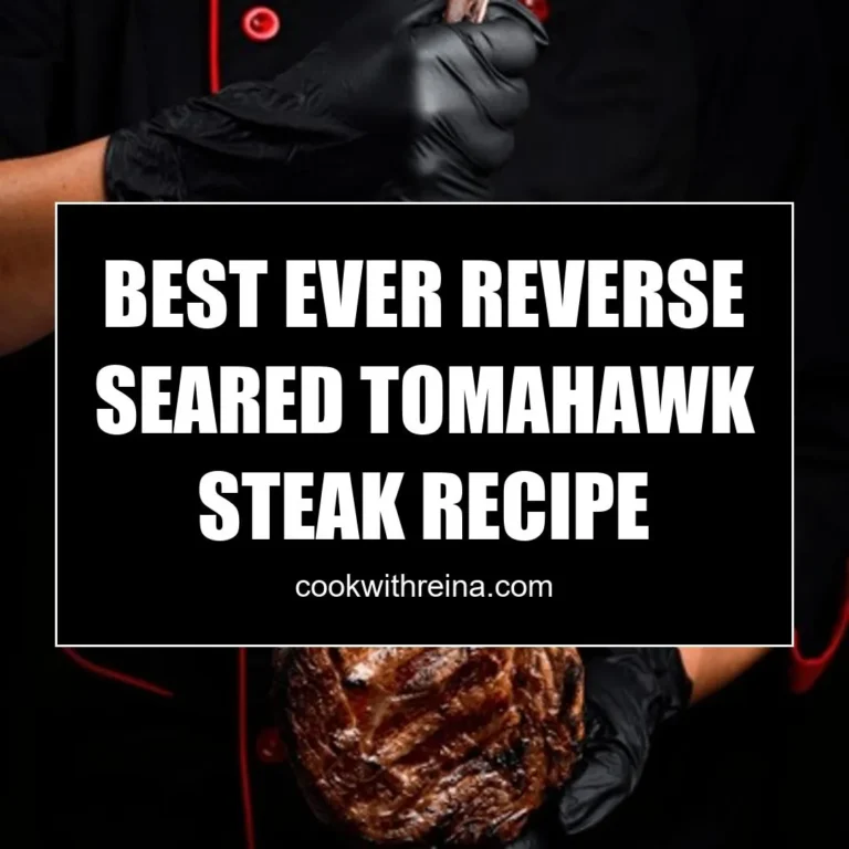 The Best Ever Reverse Seared Tomahawk Steak Recipe