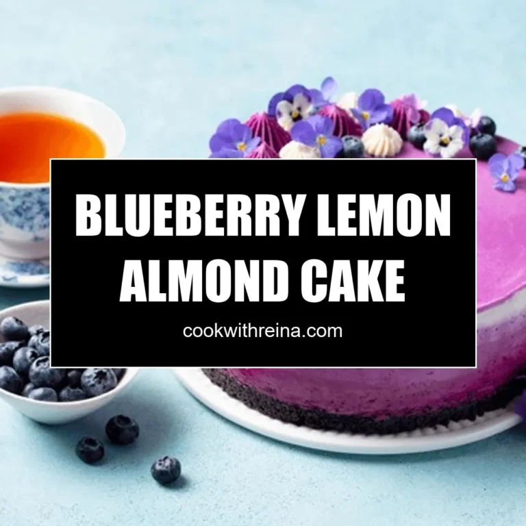 Blueberry Lemon Almond Cake