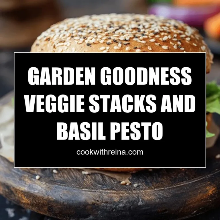 Garden Goodness Veggie Stacks And Basil Pesto