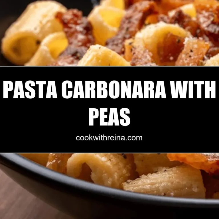 Pasta Carbonara With Peas