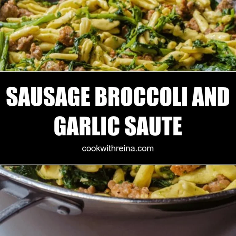 Sausage, Broccoli, And Garlic Sauté
