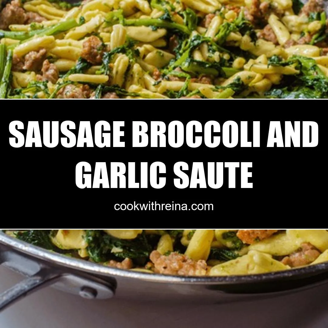 sausage broccoli and garlic saute
