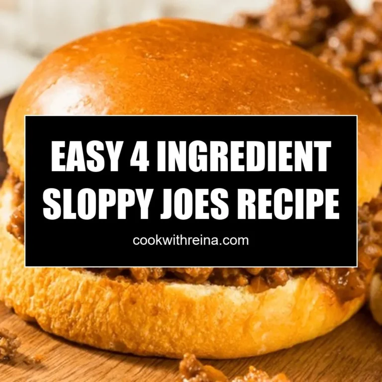 Easy 4-Ingredient Sloppy Joes Recipe