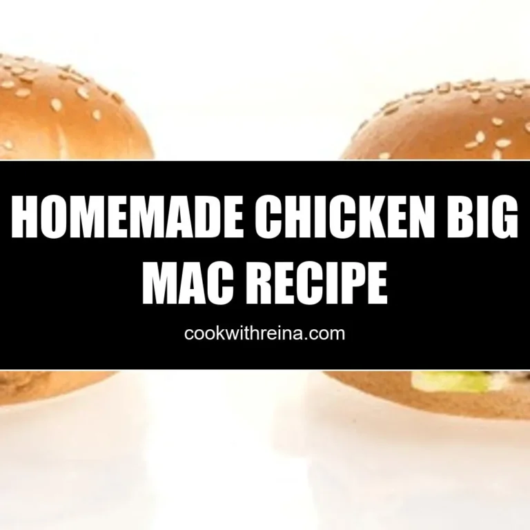 Homemade Chicken Big Mac Recipe