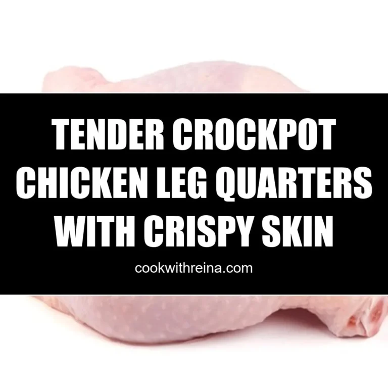 Tender Crockpot Chicken Leg Quarters With Crispy Skin