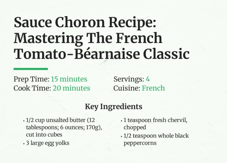 Sauce Choron Recipe: Mastering The French Tomato-Béarnaise Classic