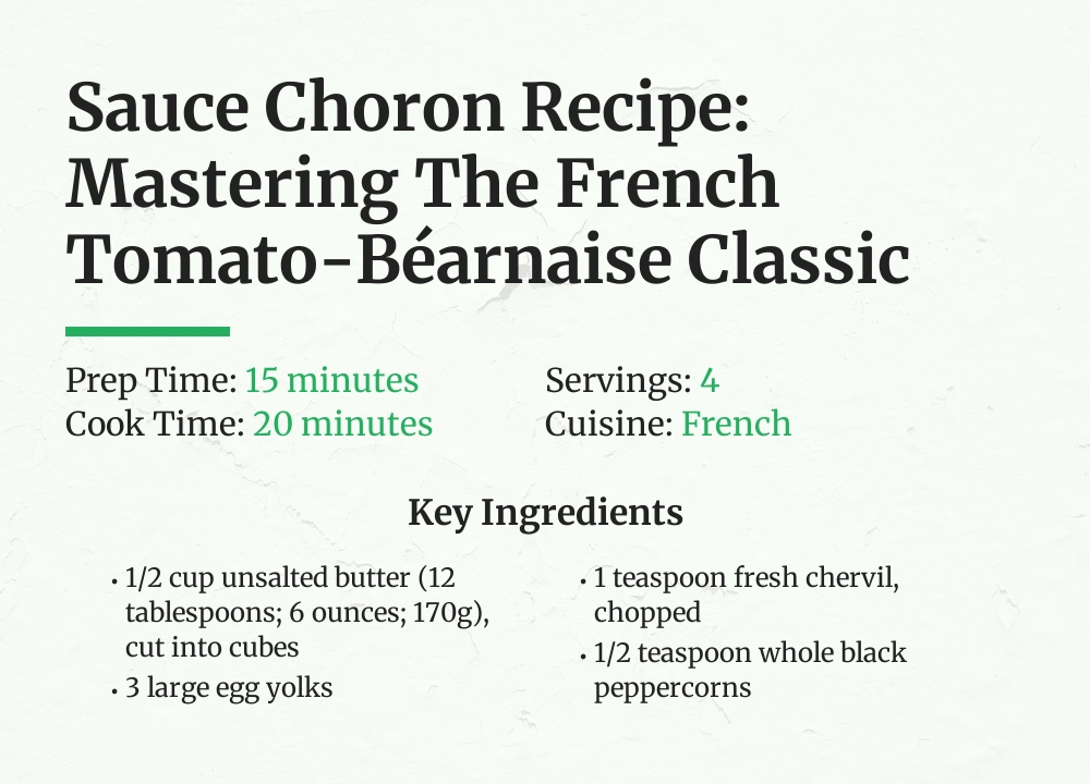 Sauce choron recipe