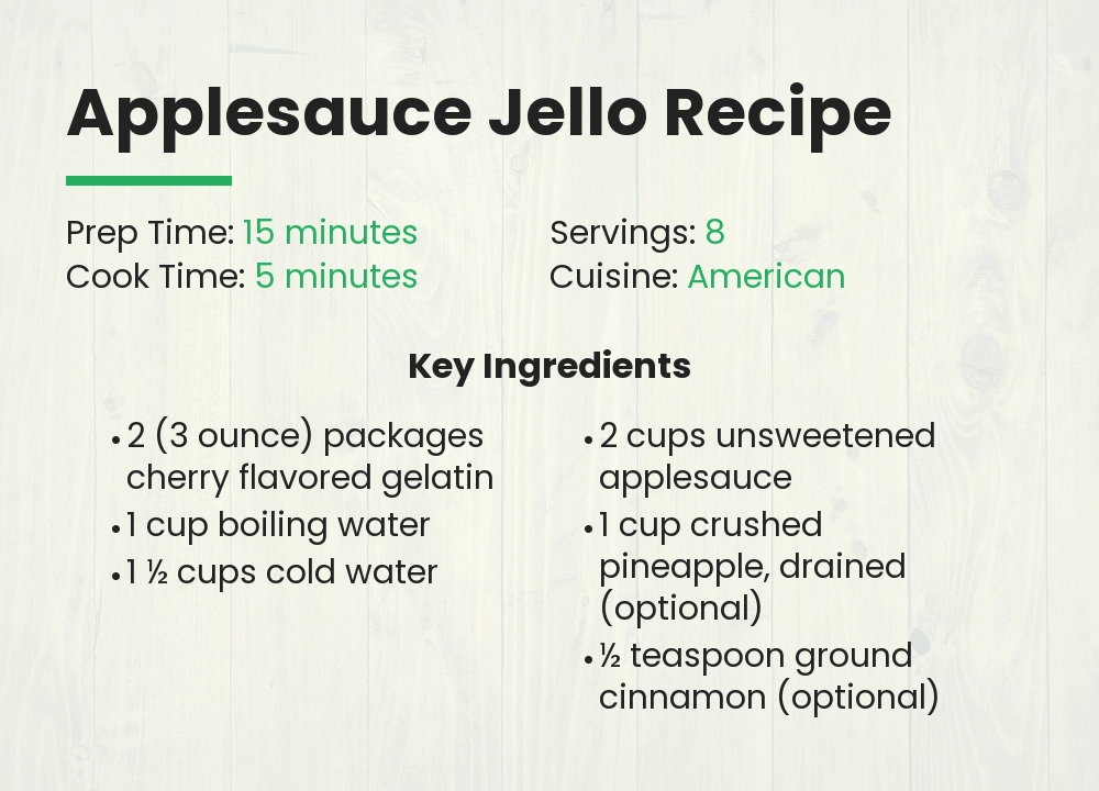 appleSauce jello recipe