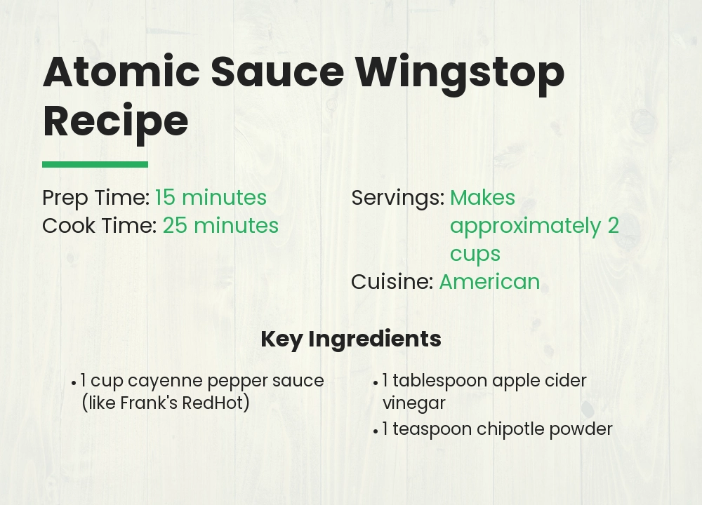atomic Sauce wingstop recipe