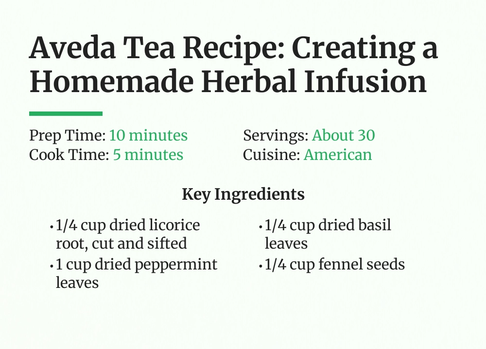 aveda tea recipe