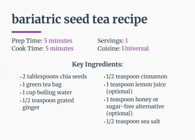 Bariatric Seed Tea Recipe