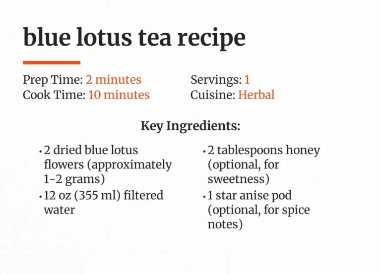 Blue Lotus Tea Recipe