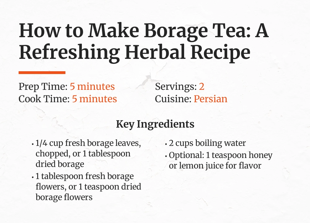 borage tea recipe
