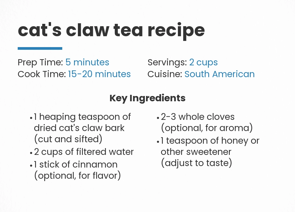 cat's claw tea recipe