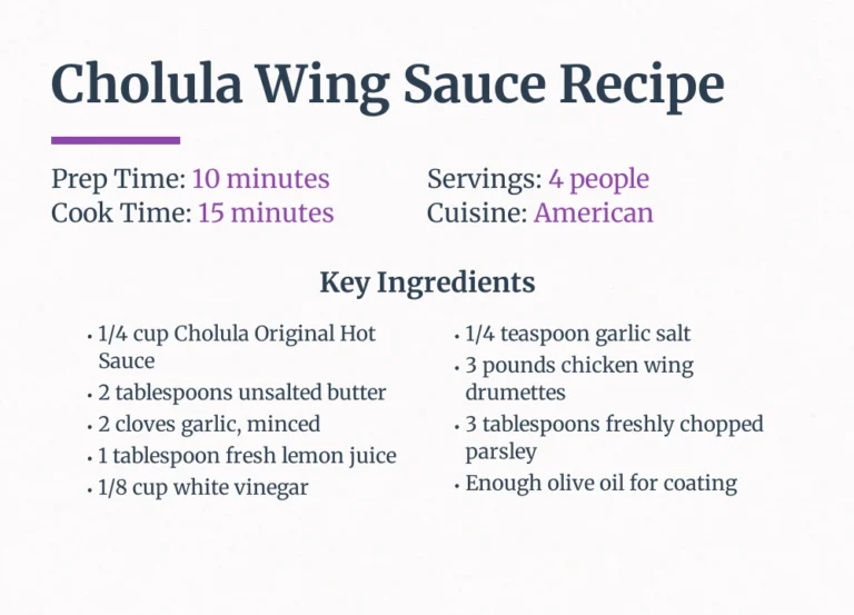 Cholula Wing Sauce Recipe
