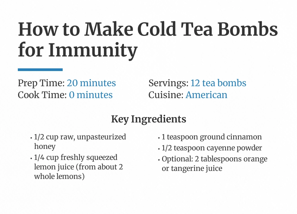 cold tea bombs recipe