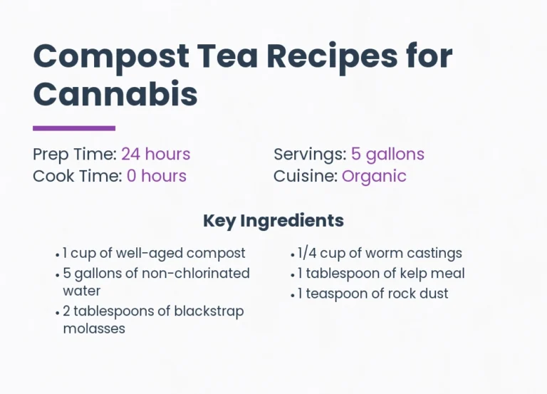Compost Tea Recipes For Cannabis