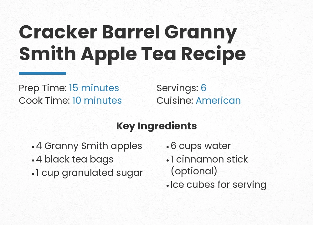 cracker barrel granny smith apple tea recipe