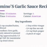 dominos garlic Sauce recipe