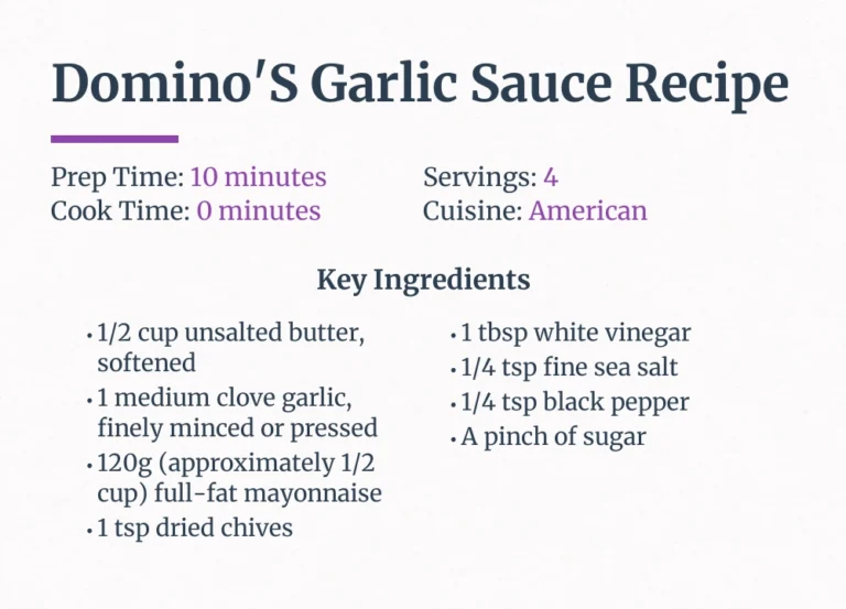 Domino’S Garlic Sauce Recipe