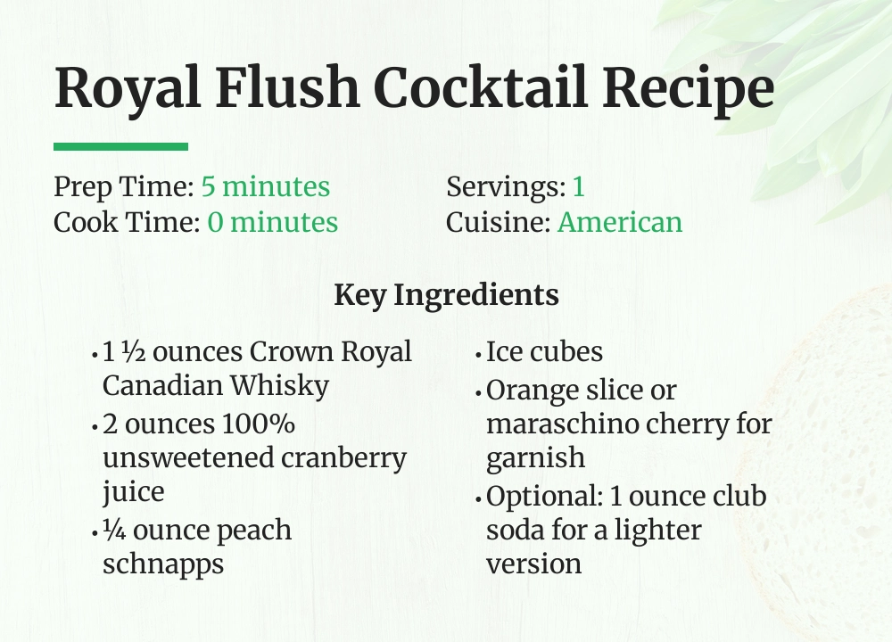 drink royal flush recipe
