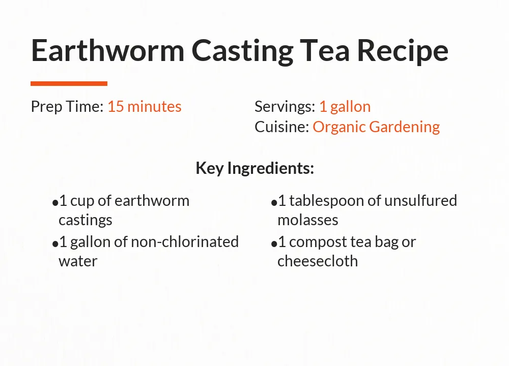 earthworm casting tea recipe