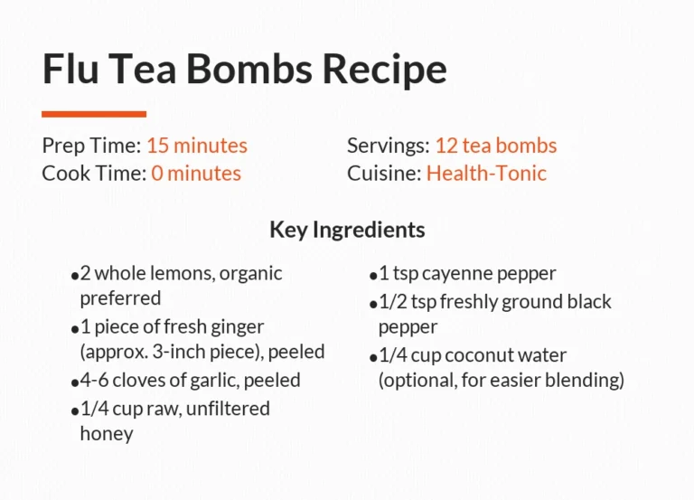 Flu Tea Bombs Recipe