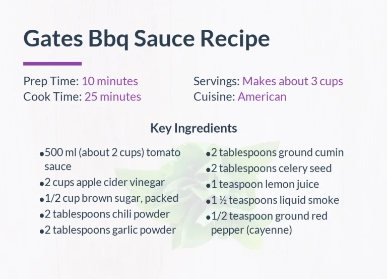 Gates Bbq Sauce Recipe