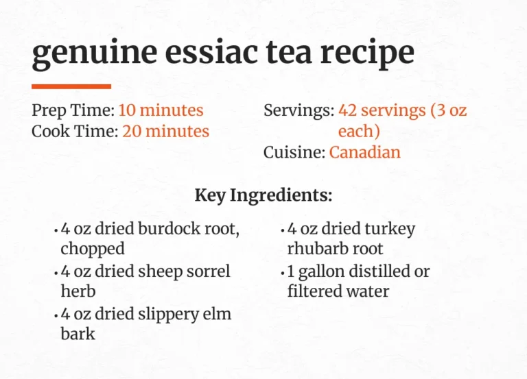 Genuine Essiac Tea Recipe