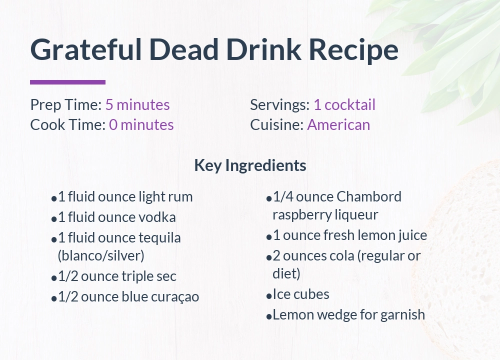 grateful dead drink recipe