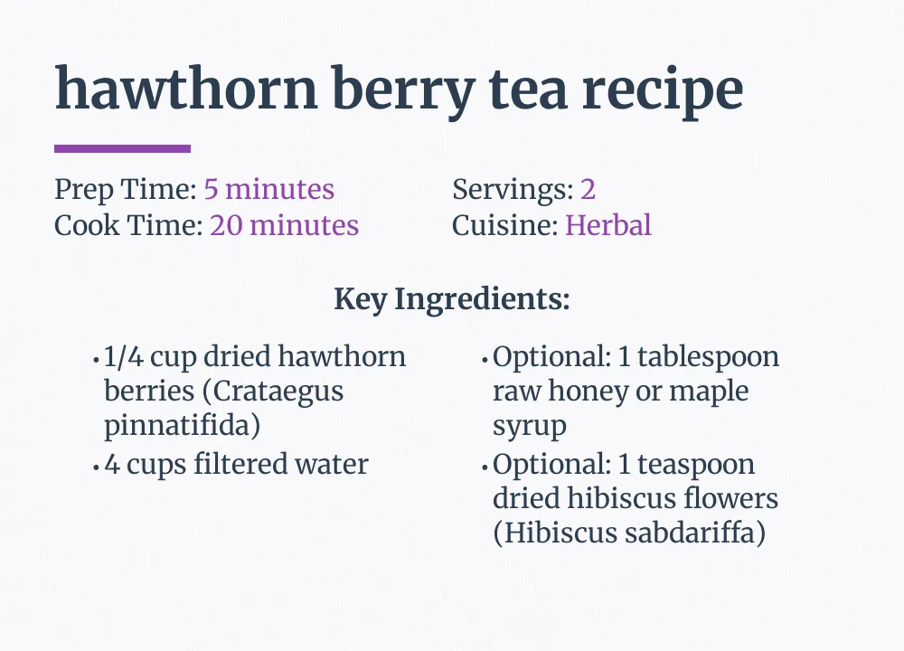 hawthorn berry tea recipe
