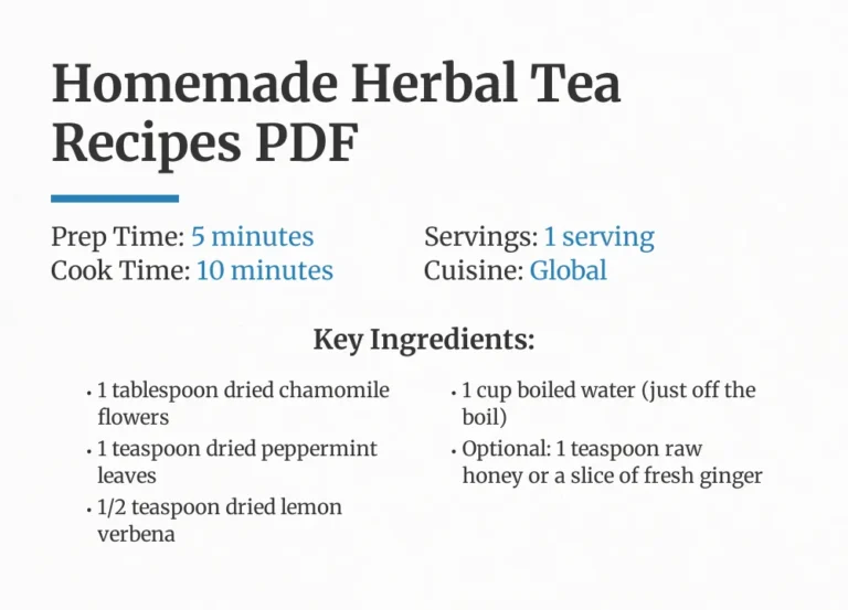 Homemade Herbal Tea Recipes Pdf