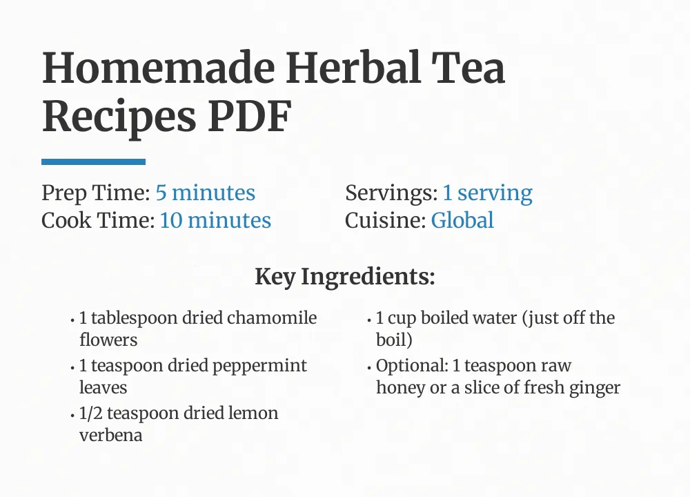 homemade herbal tea recipes pdf