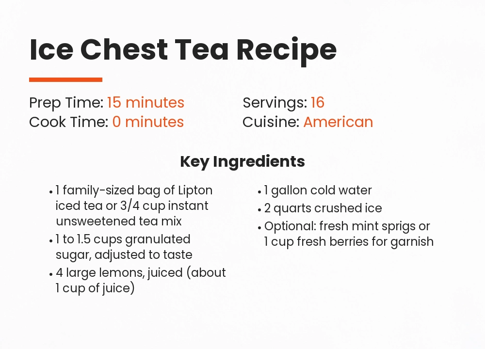 ice chest tea recipe