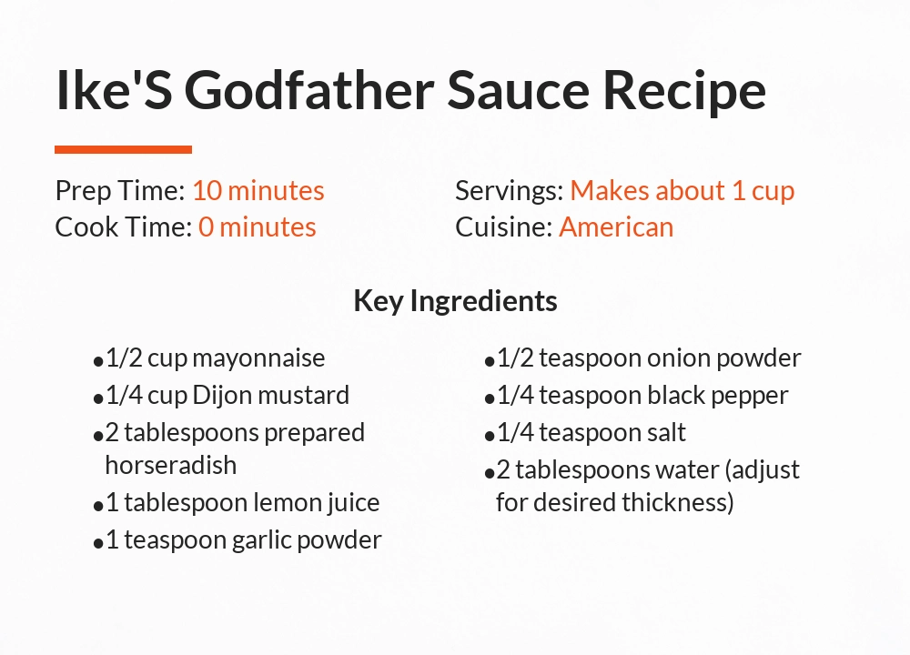 ike's godfather Sauce recipe