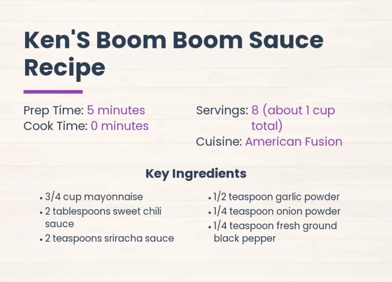 Ken’S Boom Boom Sauce Recipe