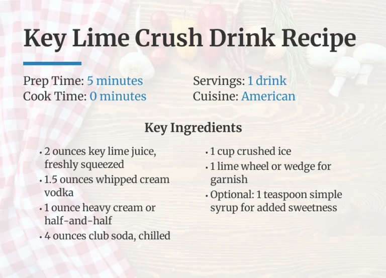 Key Lime Crush Drink Recipe