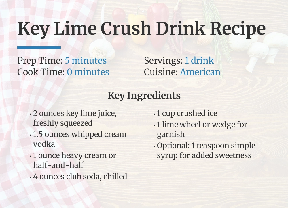 key lime crush drink recipe