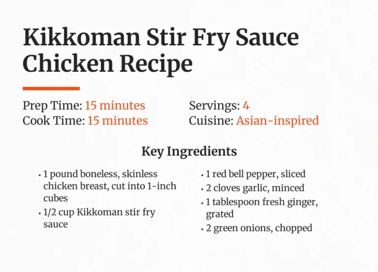 Kikkoman Stir Fry Sauce Chicken Recipe
